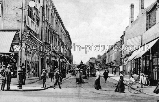 Graham Road junction Mare Street, Hackney, London. c.1910.